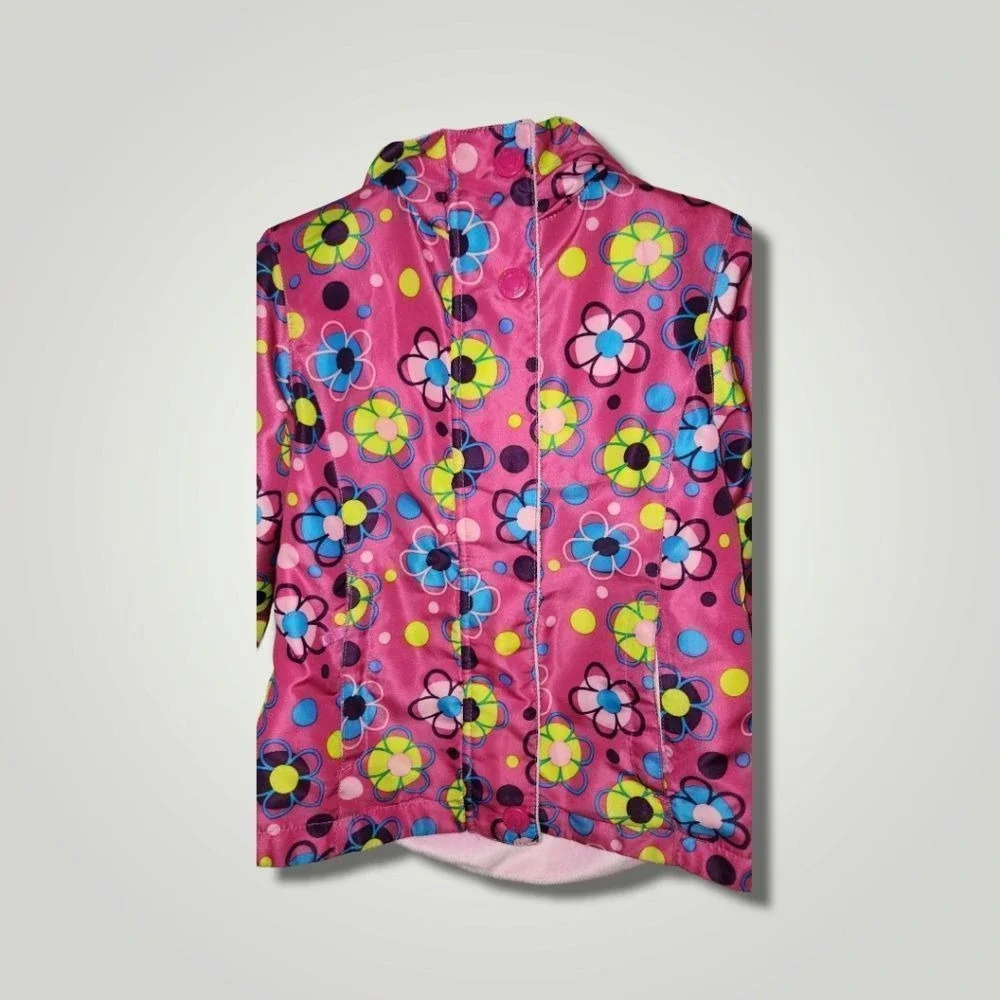 London Fog hooded floral full zip jacke 4t